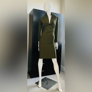 Hunter green cocktail dress